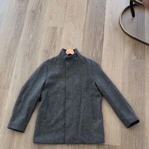 Theory Charcoal Wool Coat